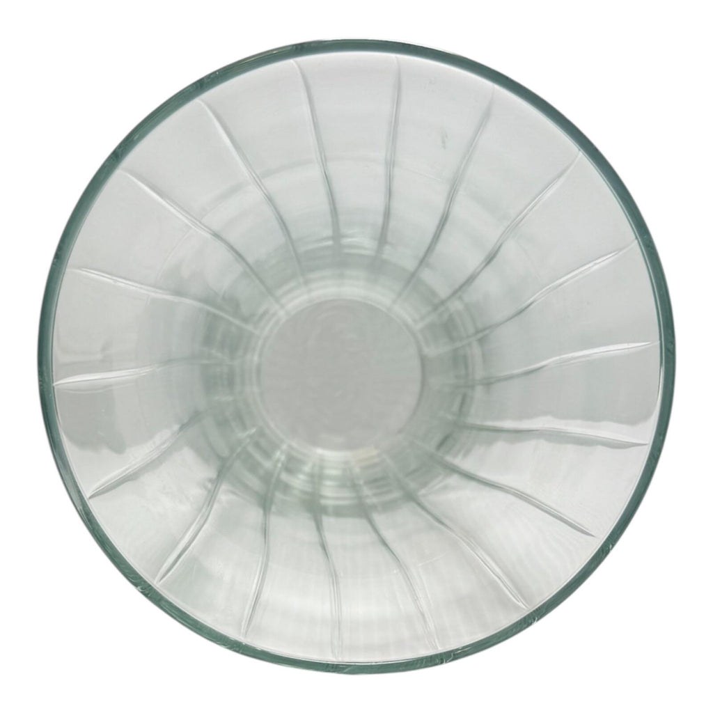 Romanesque Ribbed Glass Vase | Vintage Mid-Century American Glassware