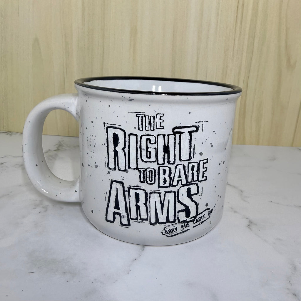 Ceramic Coffee Mug, Larry The Cable Guy ‘The Right To Bare Arms’