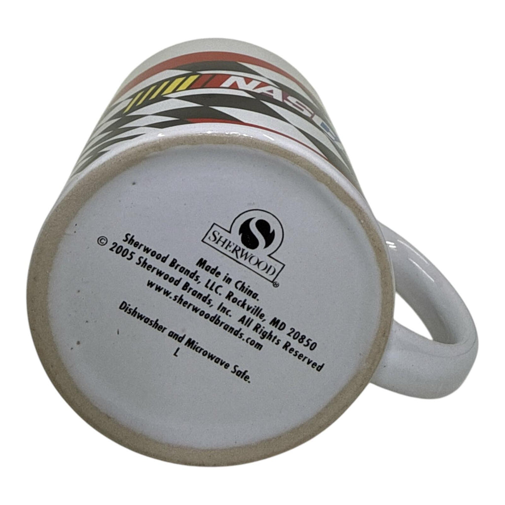 Vintage NASCAR Checkered Flag Ceramic Coffee Mug