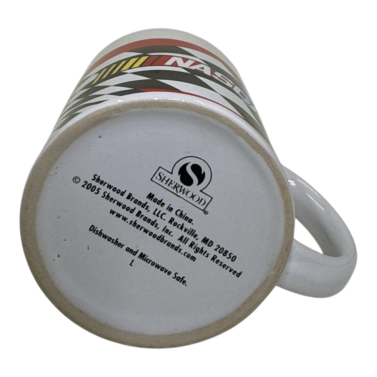 Vintage NASCAR Checkered Flag Ceramic Coffee Mug