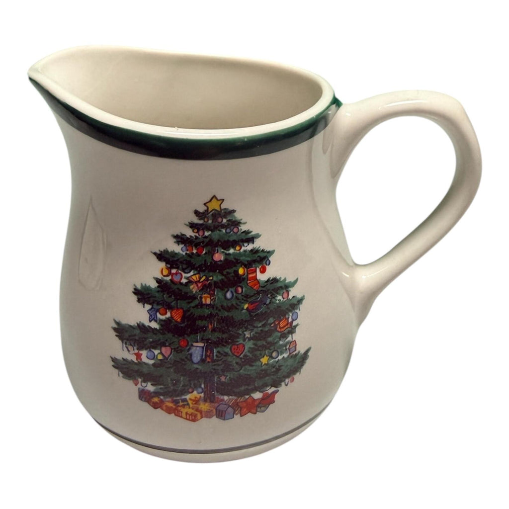 Totally Today Christmas Tree Ceramic Creamer & Pitcher