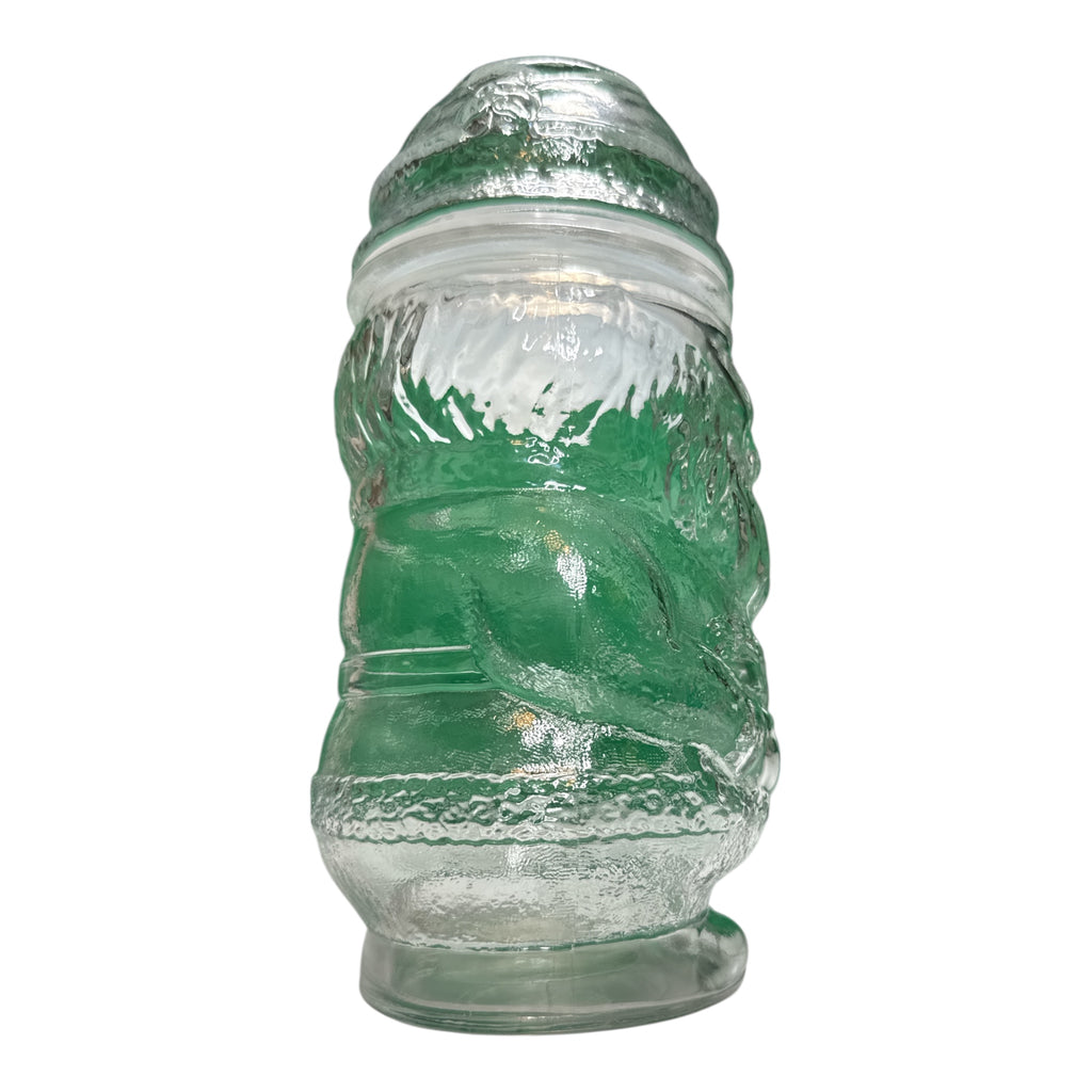 Vintage Libbey Santa Claus Glass Jar - Canadian Mid-Century Holiday Decor