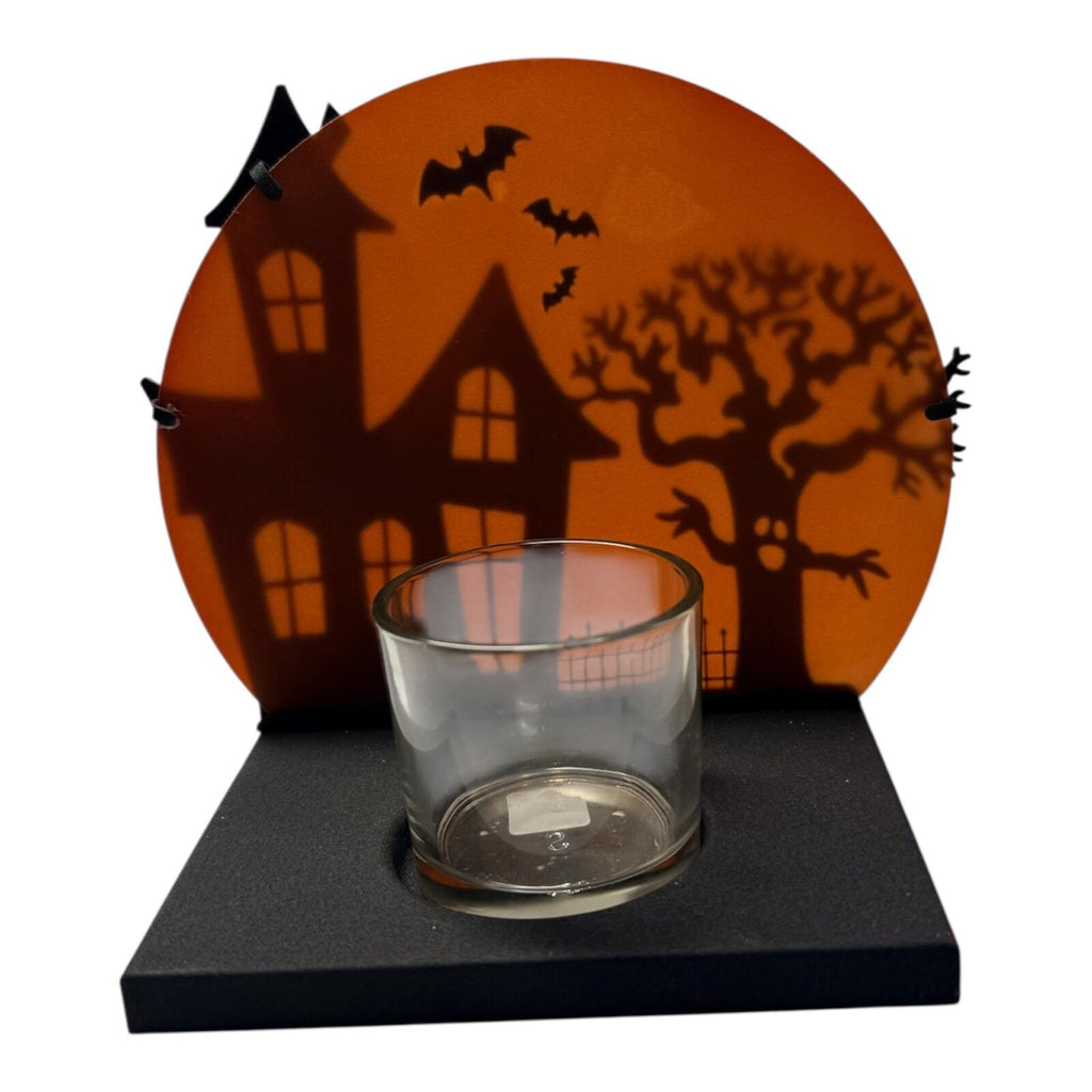 PartyLite Halloween Haunted House Candle Holder | Vintage Seasonal Decor