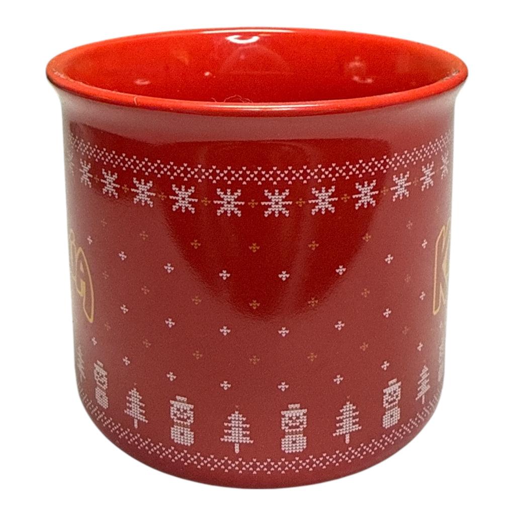 Kahlua 2024 Holiday Mug - Red Nordic Sweater Pattern Limited Edition