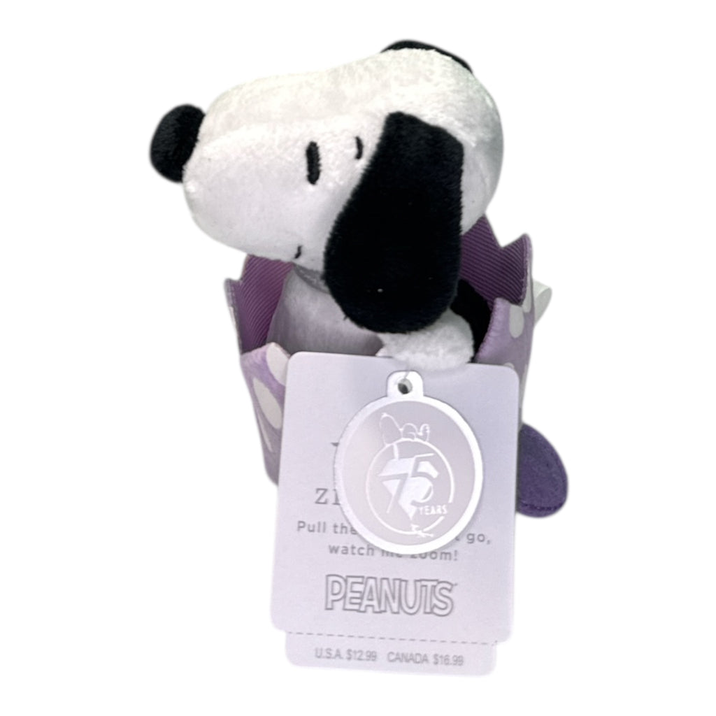Hallmark Peanuts Snoopy Easter Zip-Along Plush - Interactive Easter Toy