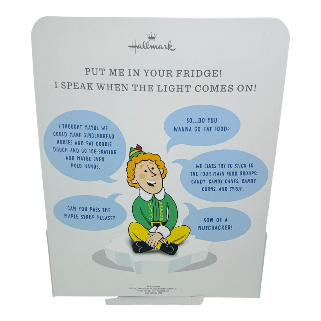 Hallmark Buddy the Elf Fun in the Fridge with Sound - Christmas Collectible