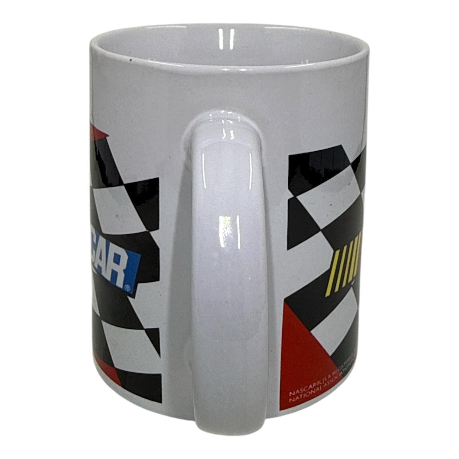 Vintage NASCAR Checkered Flag Ceramic Coffee Mug