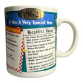 Vintage 1962 Ganz Mugz 'It Was A Very Special Year' Commemorative Mug