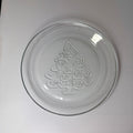 Anchor Hocking Holiday Magic 12" Christmas Tree Glass Serving Platter