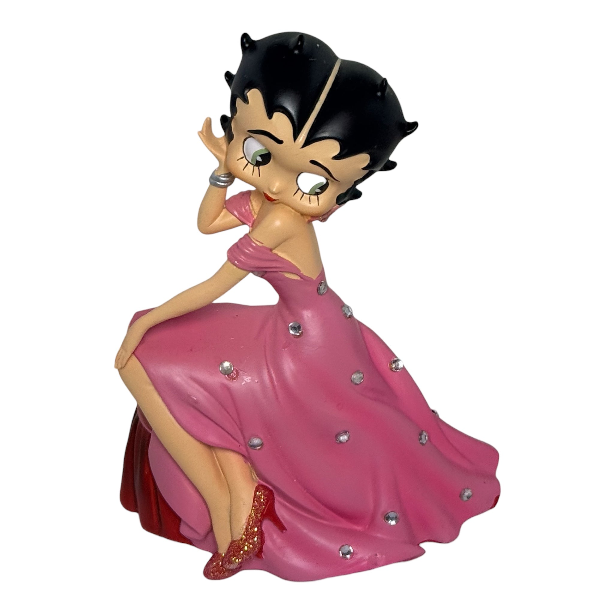 Betty Boop Pink Gown Figurine with Rhinestones