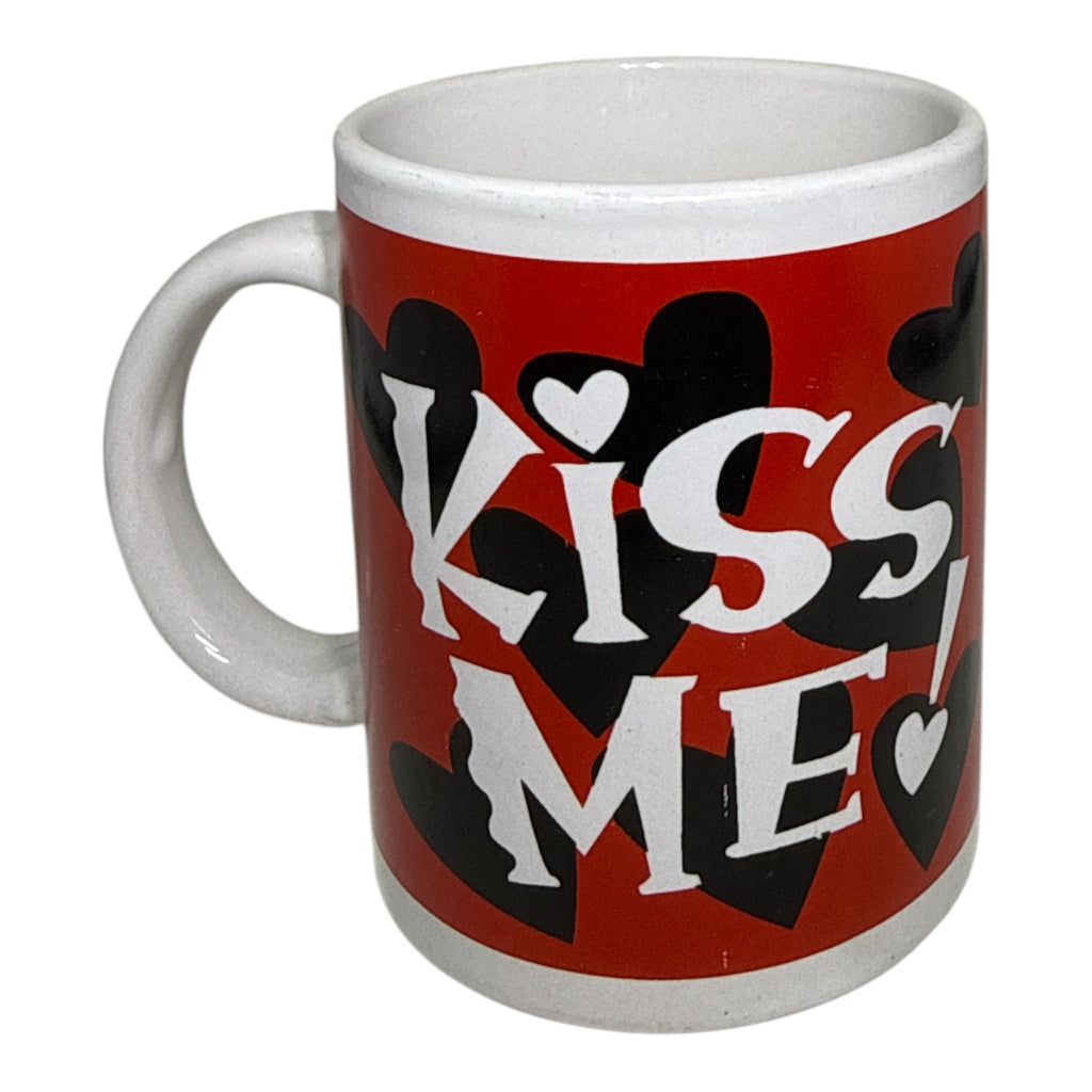 Vintage Gibson "Kiss Me" Valentine's Day Mug | 1980s–90s Collectible