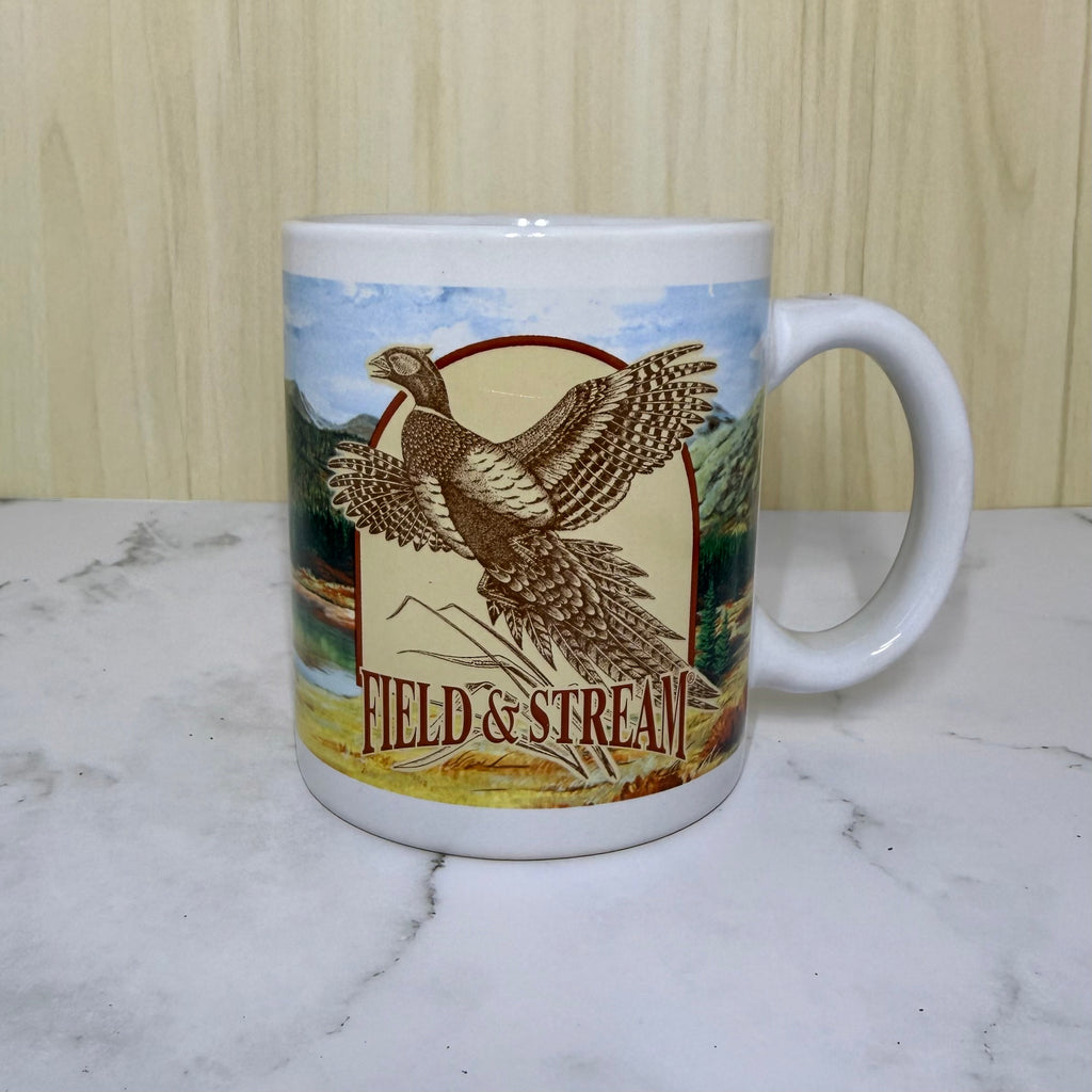 Ceramic Coffee Mug Field & Stream Pheasant & Elk Design