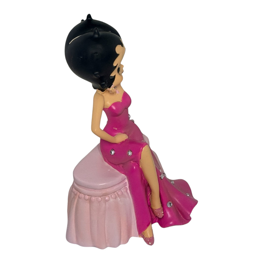 Betty Boop Pink Ribbon Limited Edition Hand Bell - Hamilton Collection