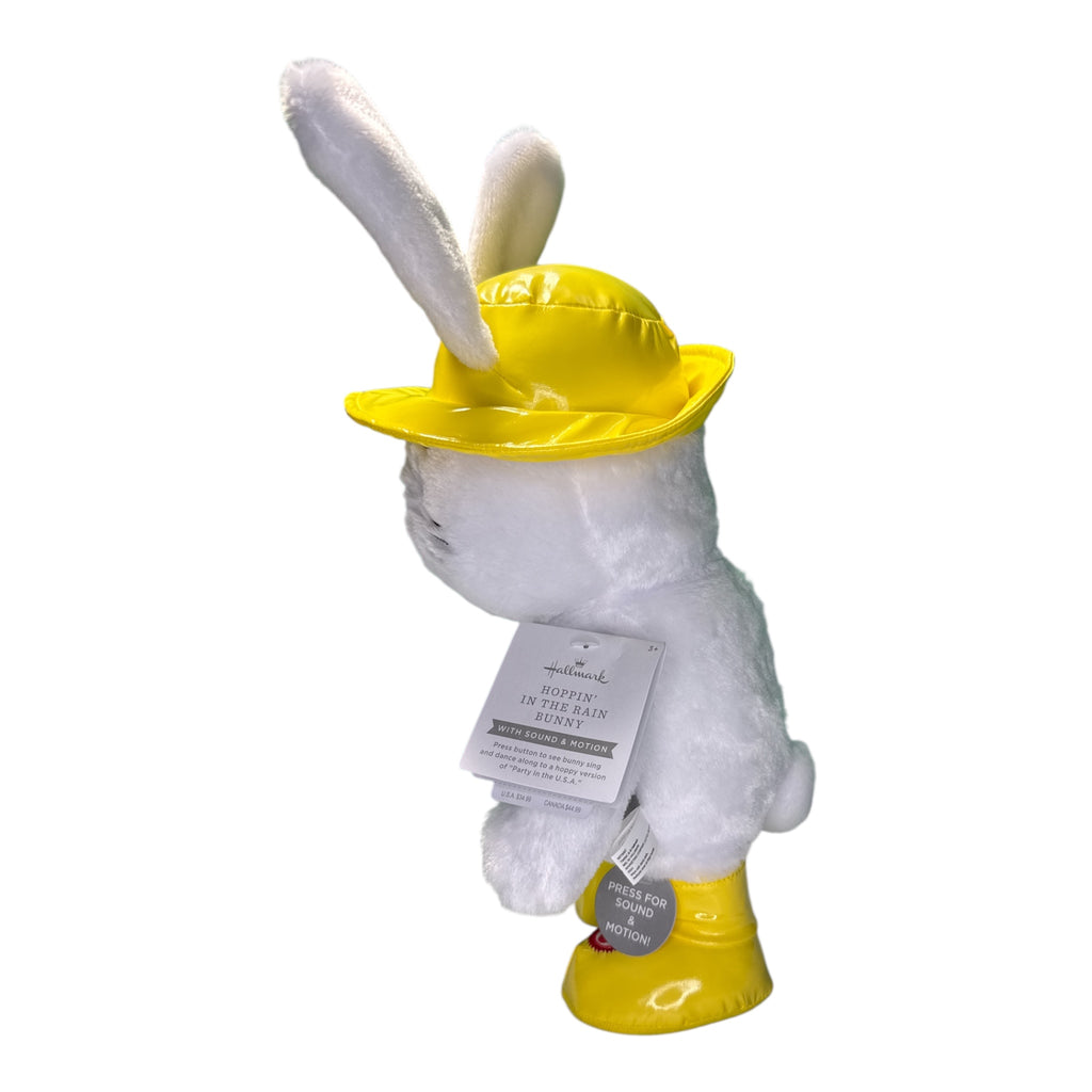 Hallmark Hoppin' in the Rain Bunny - Animated Easter Plush with Sound & Motion