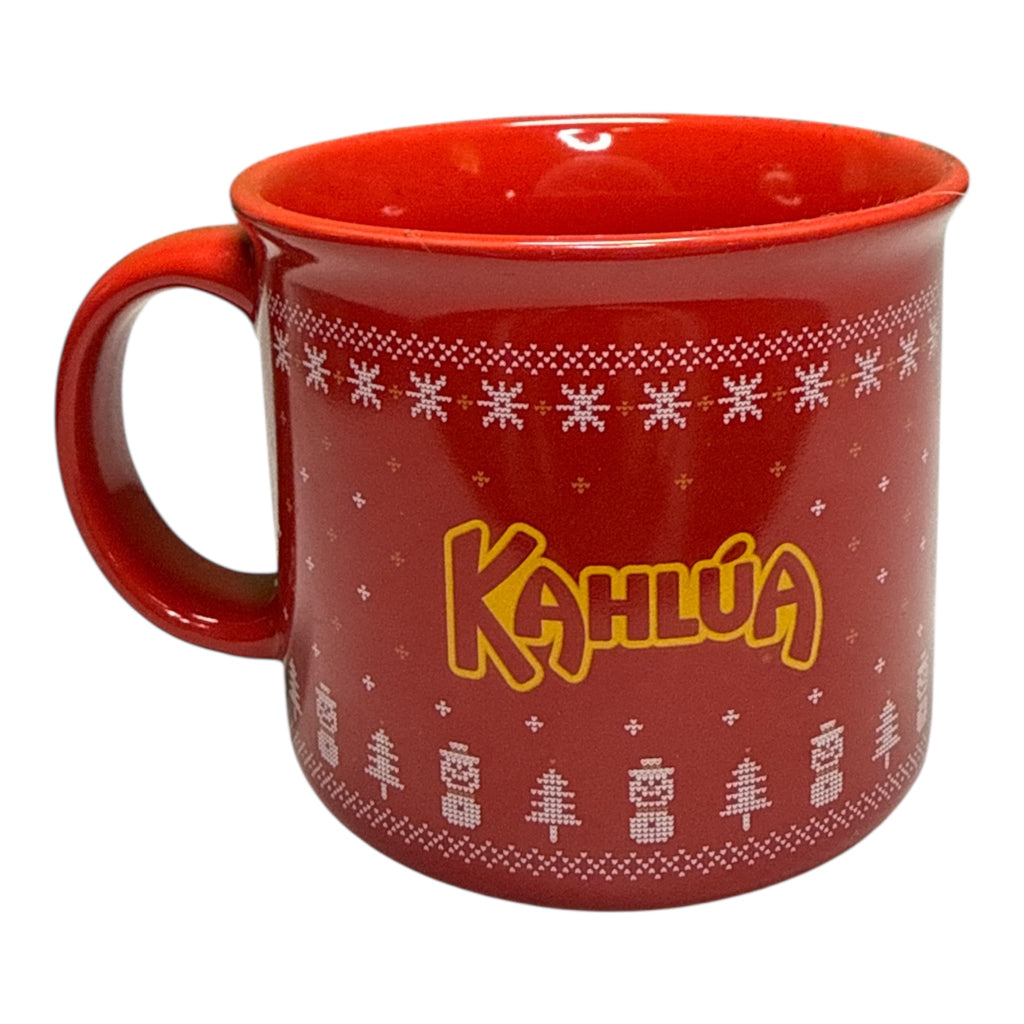 Kahlua 2024 Holiday Mug - Red Nordic Sweater Pattern Limited Edition