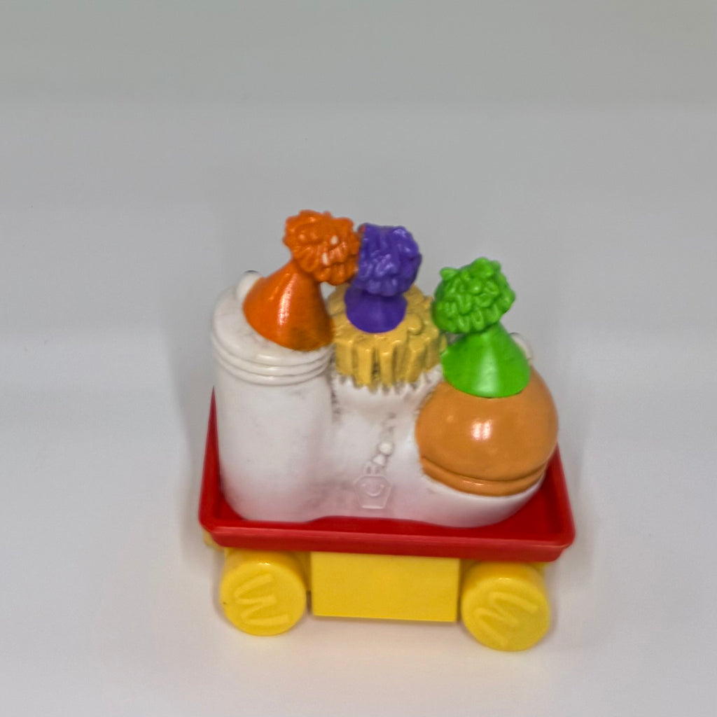 1994 Vtg McDonalds Happy Birthday Train Parade Happy Meal Toy Burger Fries Shake