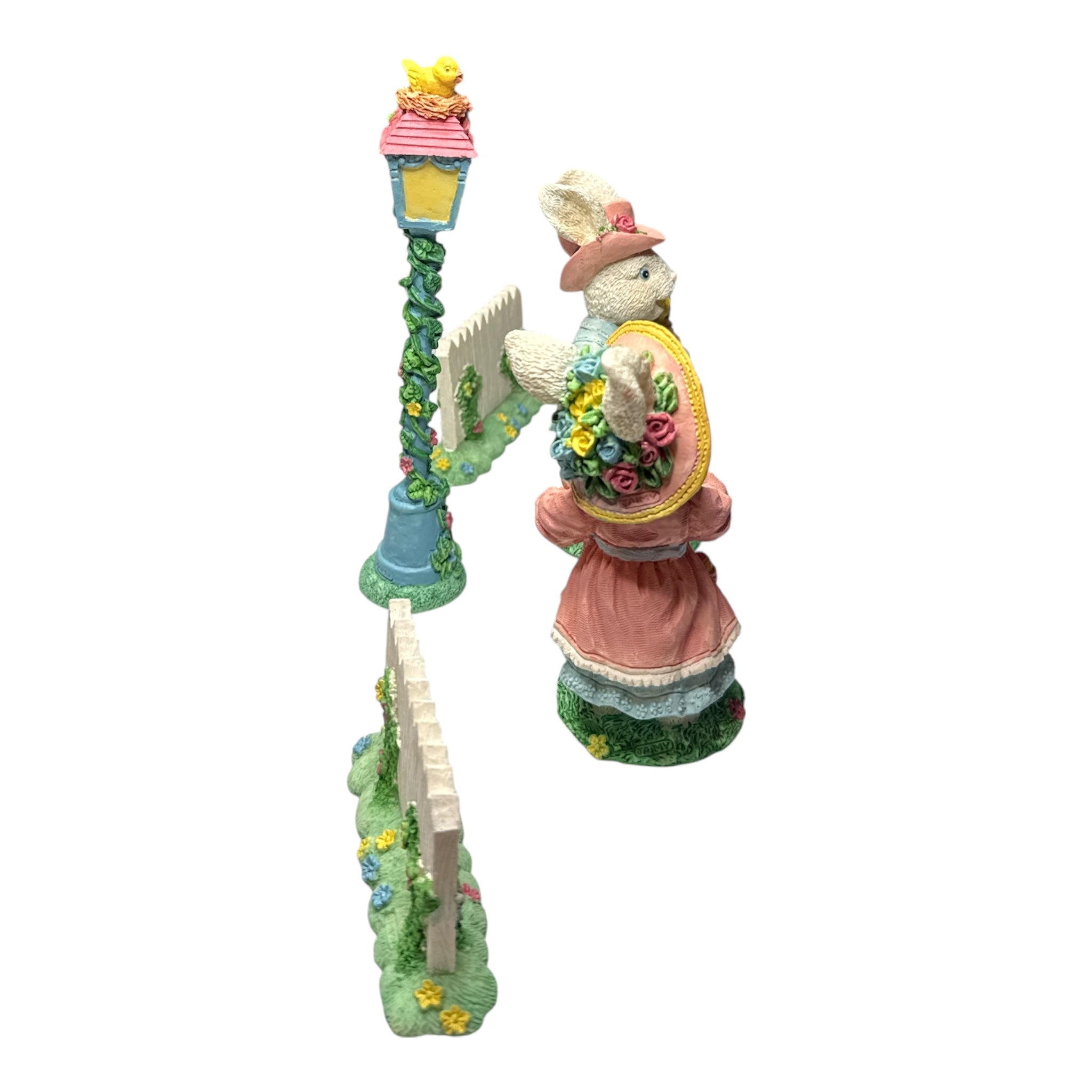 Vintage Easter Jubilee Bunny Family Figurine Set - 1990s Kmart Collectible