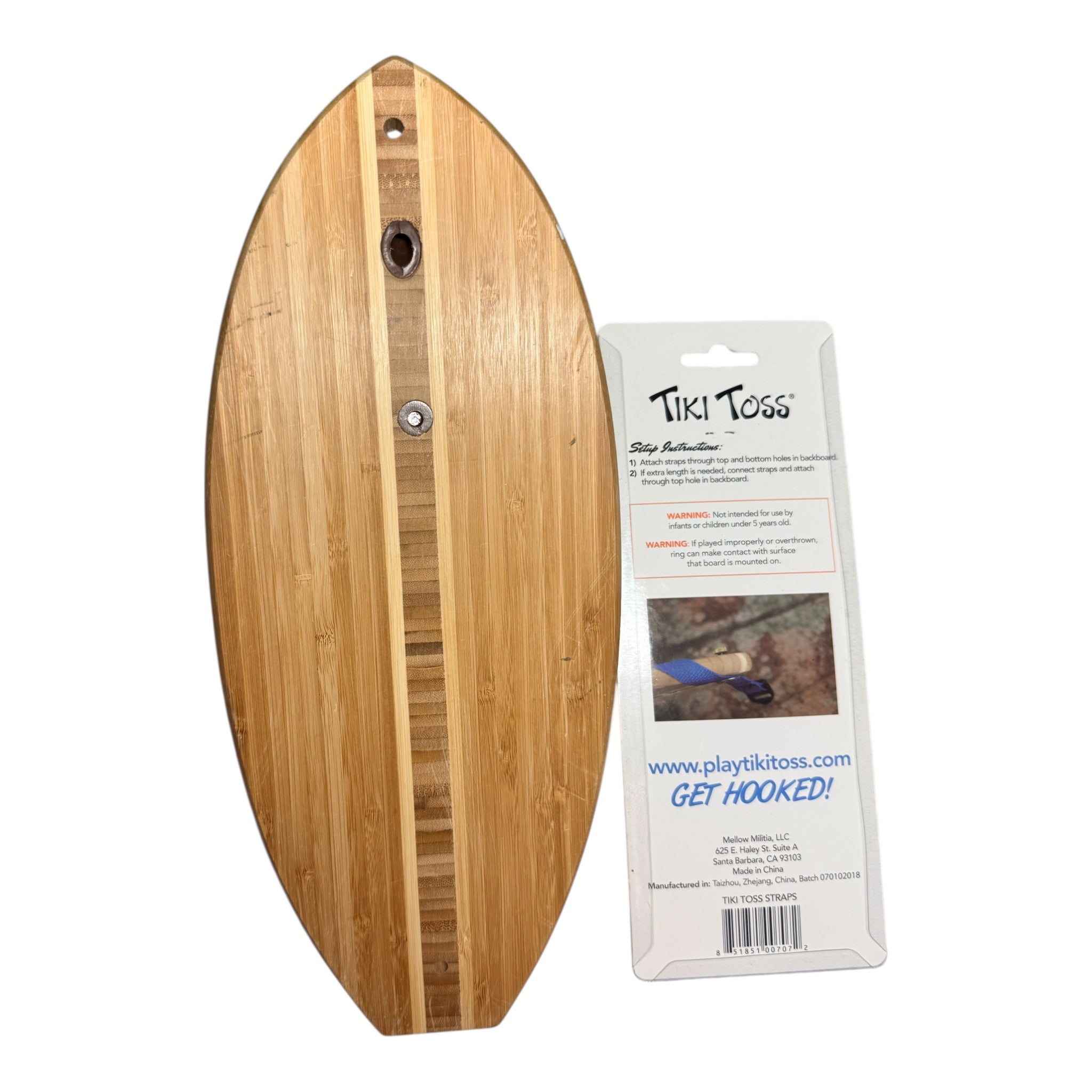 Tiki Toss Hook & Ring Game - Bamboo Surf Edition
