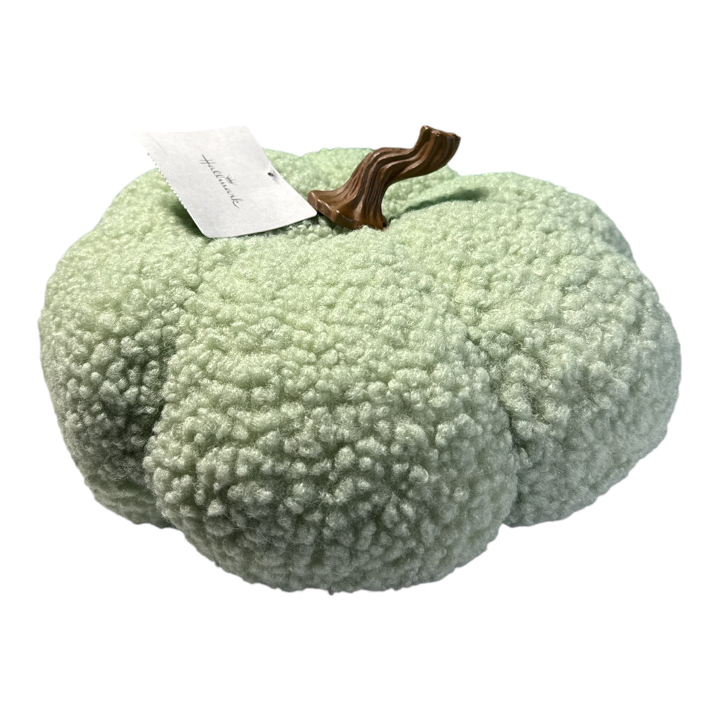 Hallmark Plush Sherpa Pumpkin Pillow - Cozy Fall Decor