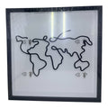 Adventure Archive Travel Shadow Box - World Map Memory Display