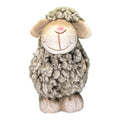 Hallmark Terracotta Sheep Figurine with Dark Faux Wool