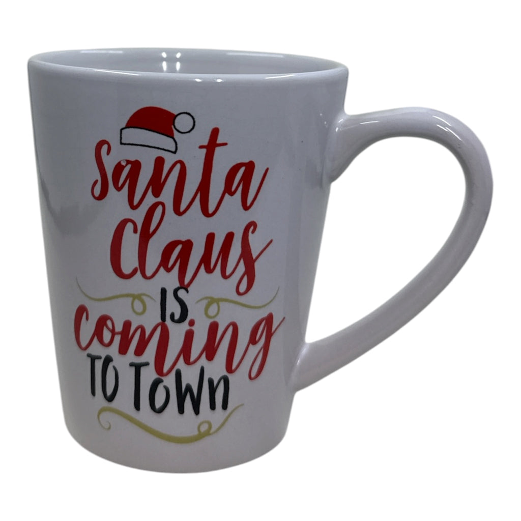 "All I Want for Christmas" Santa Hat Ceramic Mug | Festive Holiday Drinkware