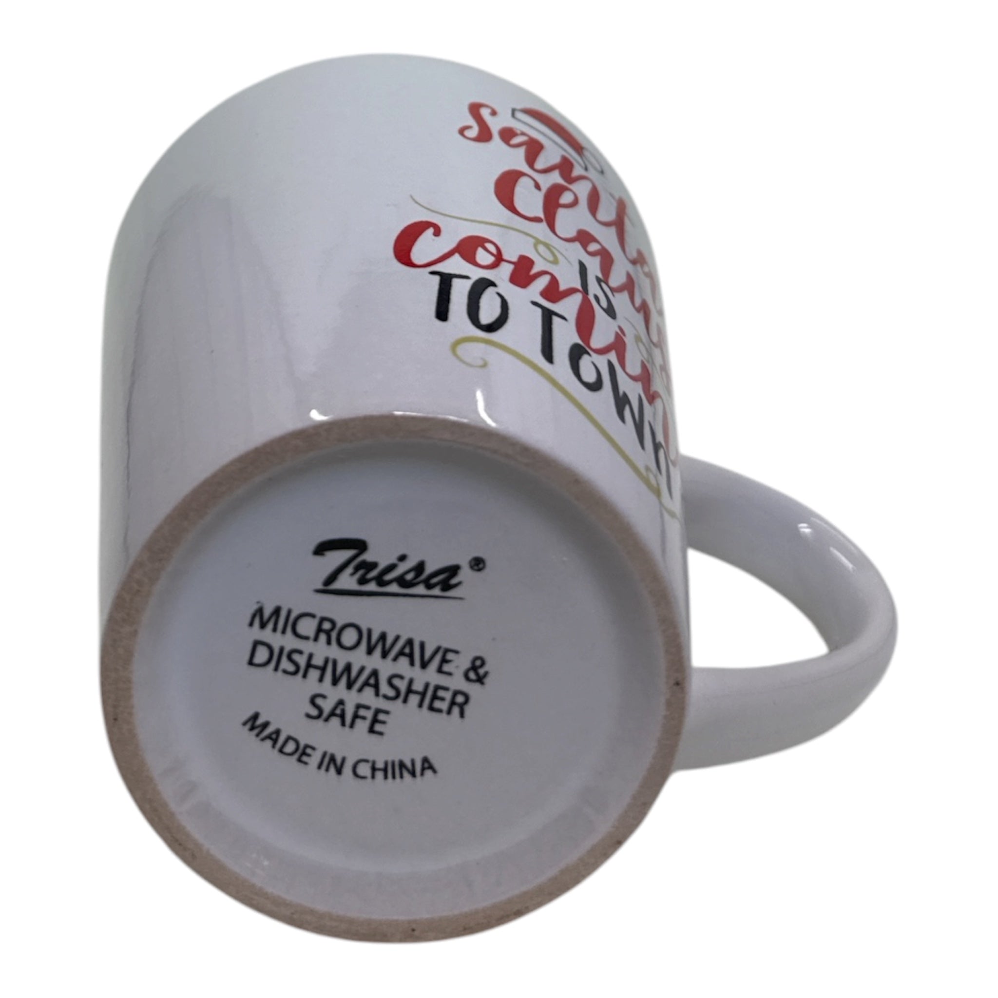 "All I Want for Christmas" Santa Hat Ceramic Mug | Festive Holiday Drinkware