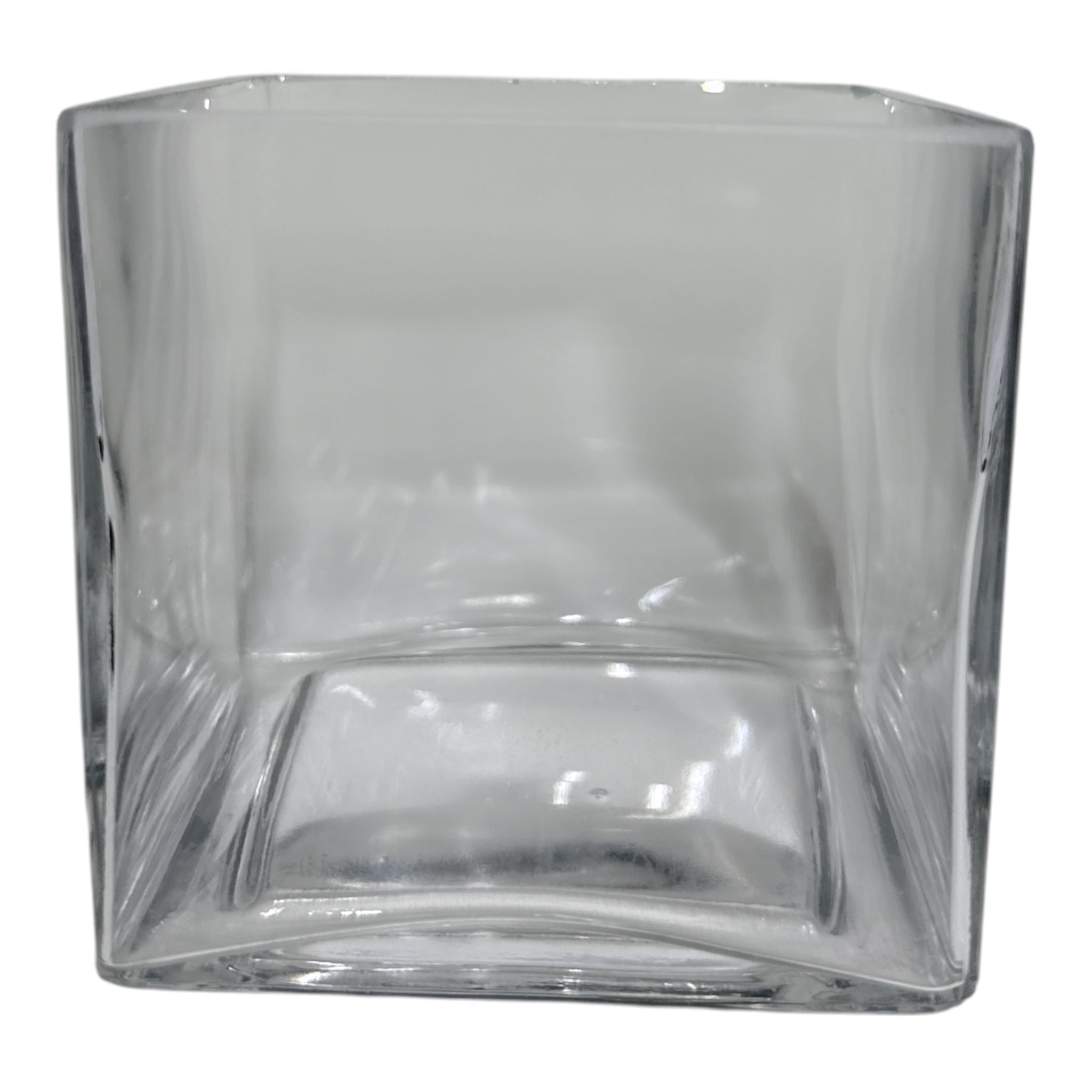 Square Glass Vase | Minimalist Home Décor for Florals, Candles & Centerpieces