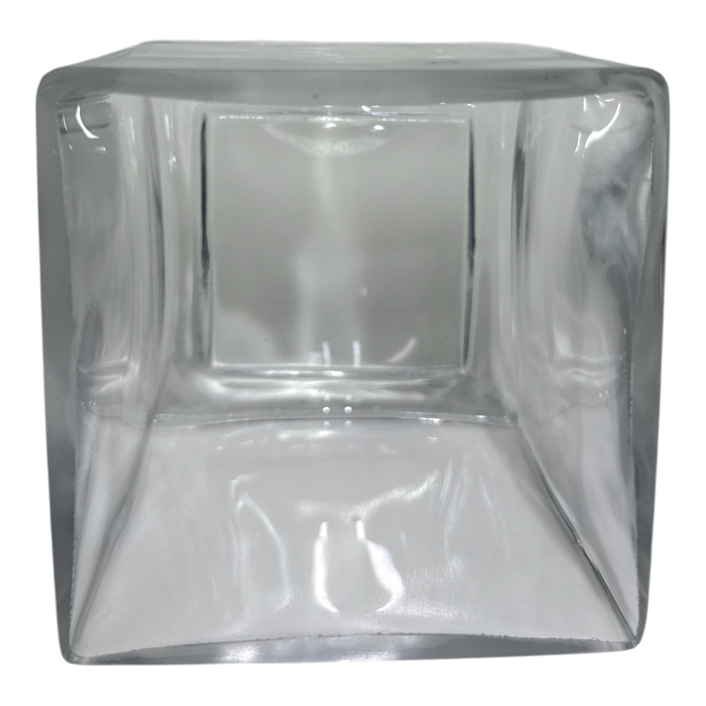 Square Glass Vase | Minimalist Home Décor for Florals, Candles & Centerpieces