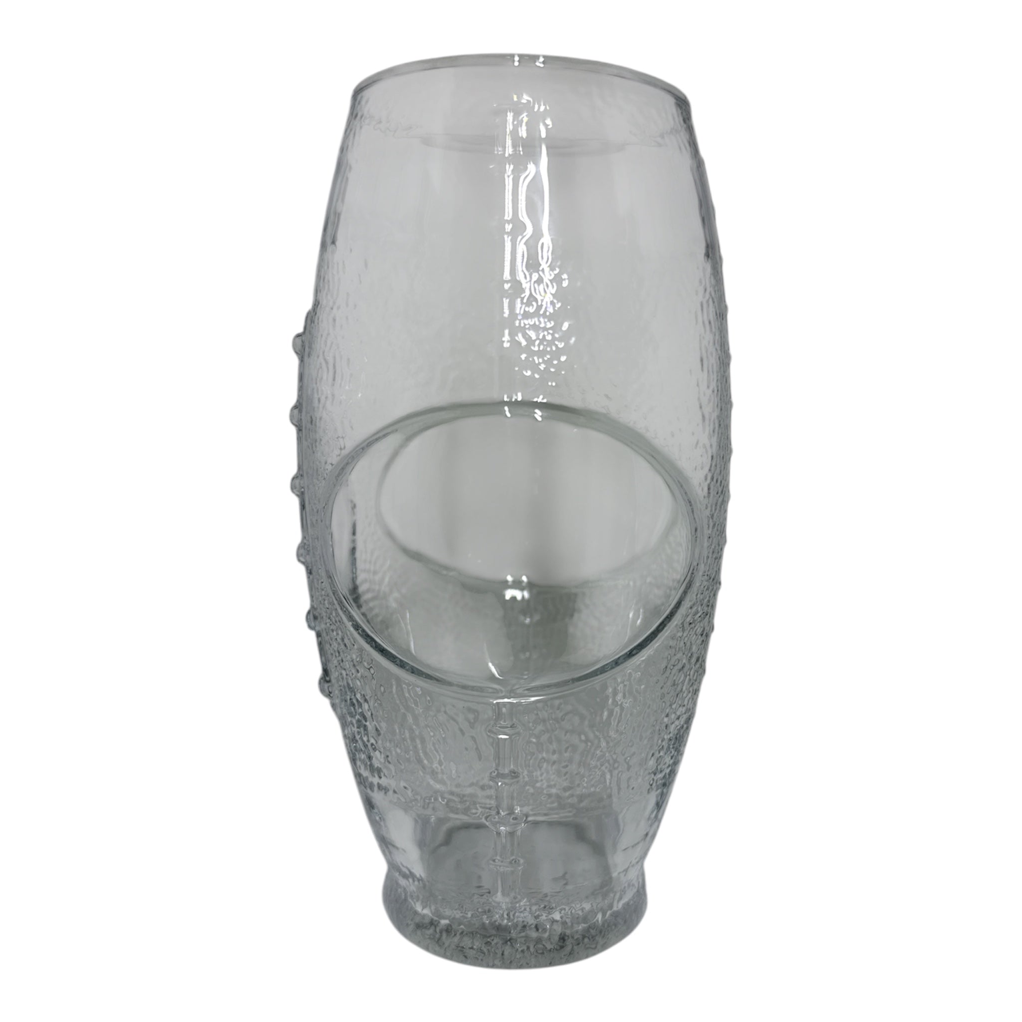 Football-Shaped Drinking Glass | Vintage Novelty Barware for Sports Fans