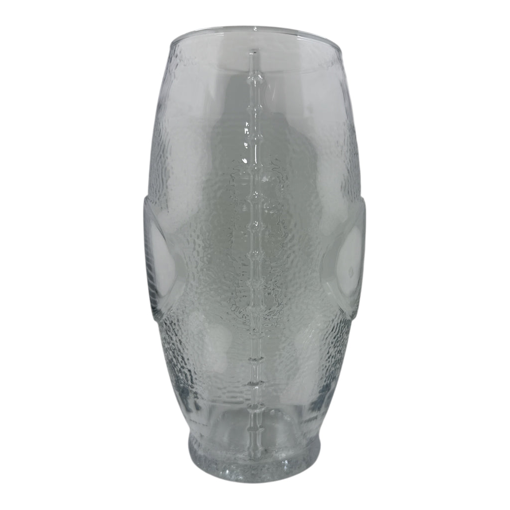 Football-Shaped Drinking Glass | Vintage Novelty Barware for Sports Fans
