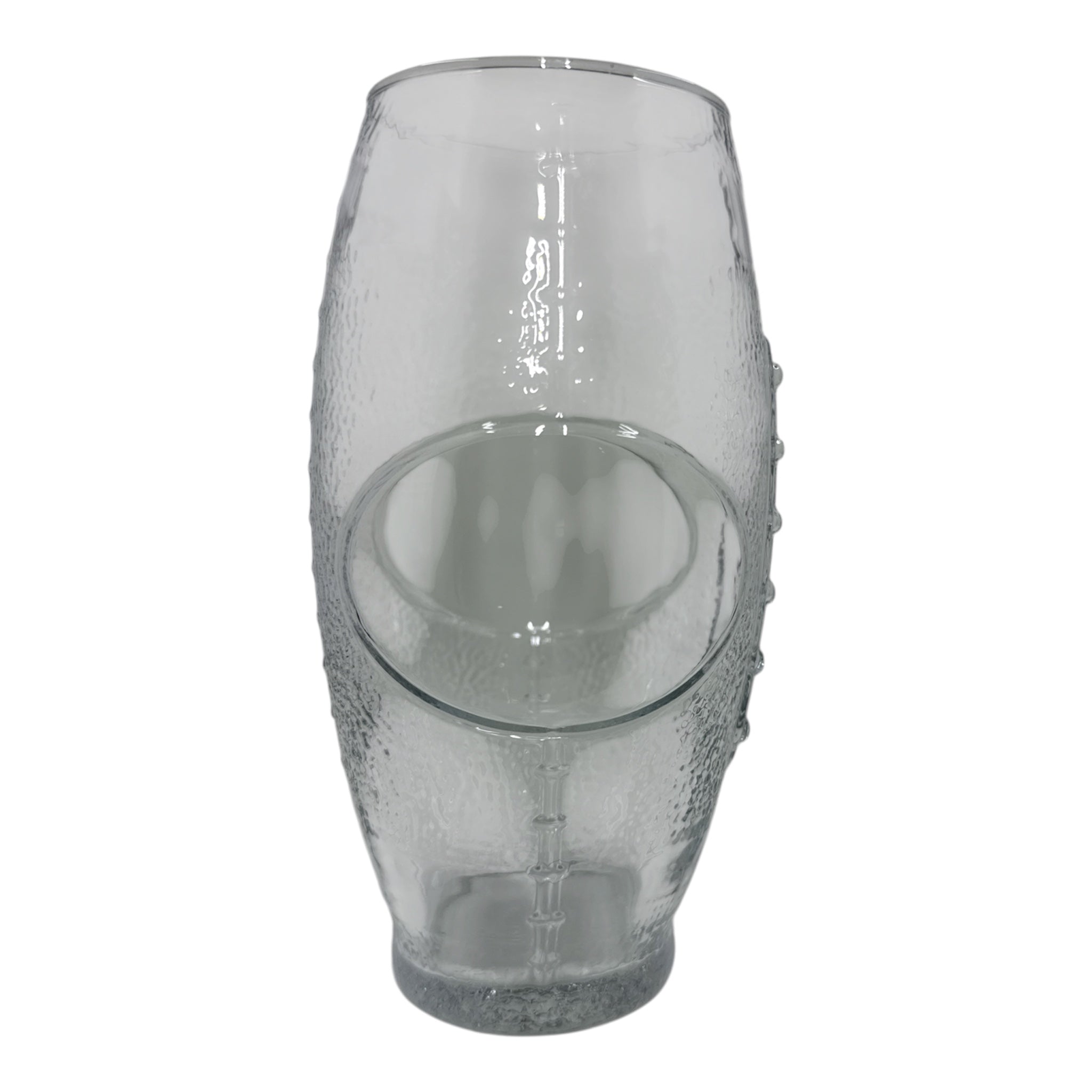 Football-Shaped Drinking Glass | Vintage Novelty Barware for Sports Fans