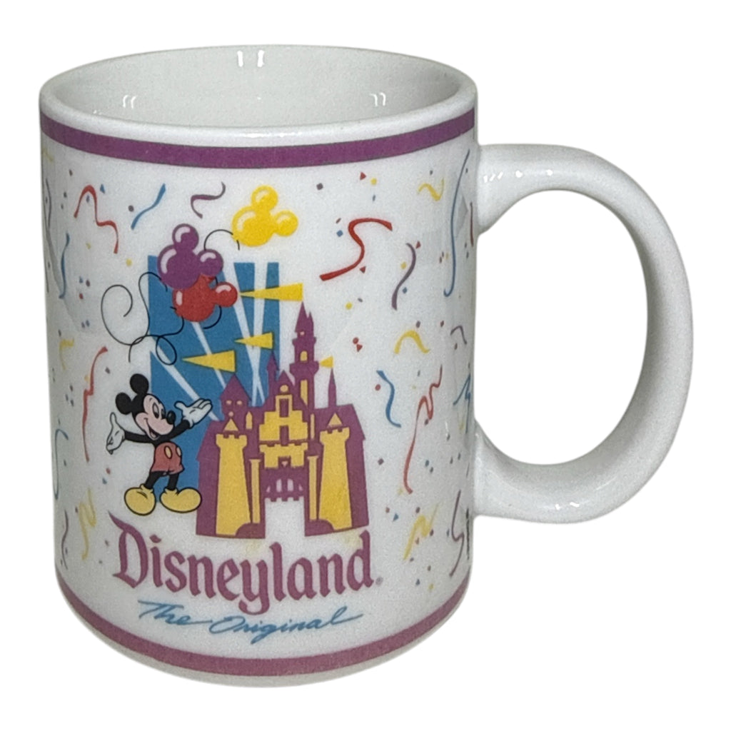Vintage Disneyland Souvenir Ceramic Mug | Mickey Mouse & Sleeping Beauty Castle | Collectible