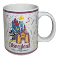 Vintage Disneyland Souvenir Ceramic Mug | Mickey Mouse & Sleeping Beauty Castle | Collectible
