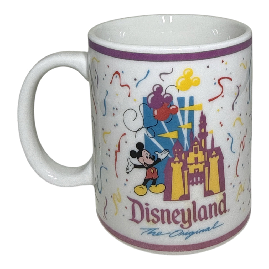 Vintage Disneyland Souvenir Ceramic Mug | Mickey Mouse & Sleeping Beauty Castle | Collectible