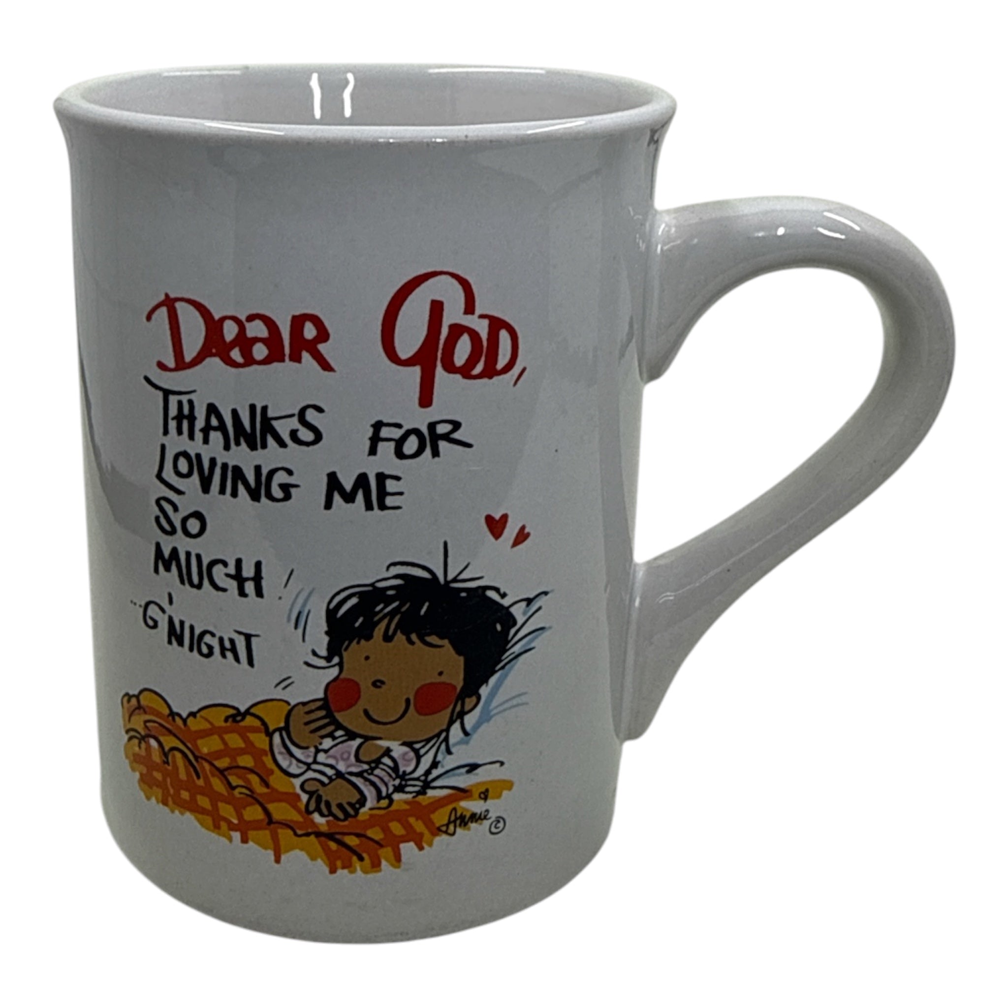 Anne Fitzgerald "Dear God" Series Ceramic Mug | Vintage Christian Gift
