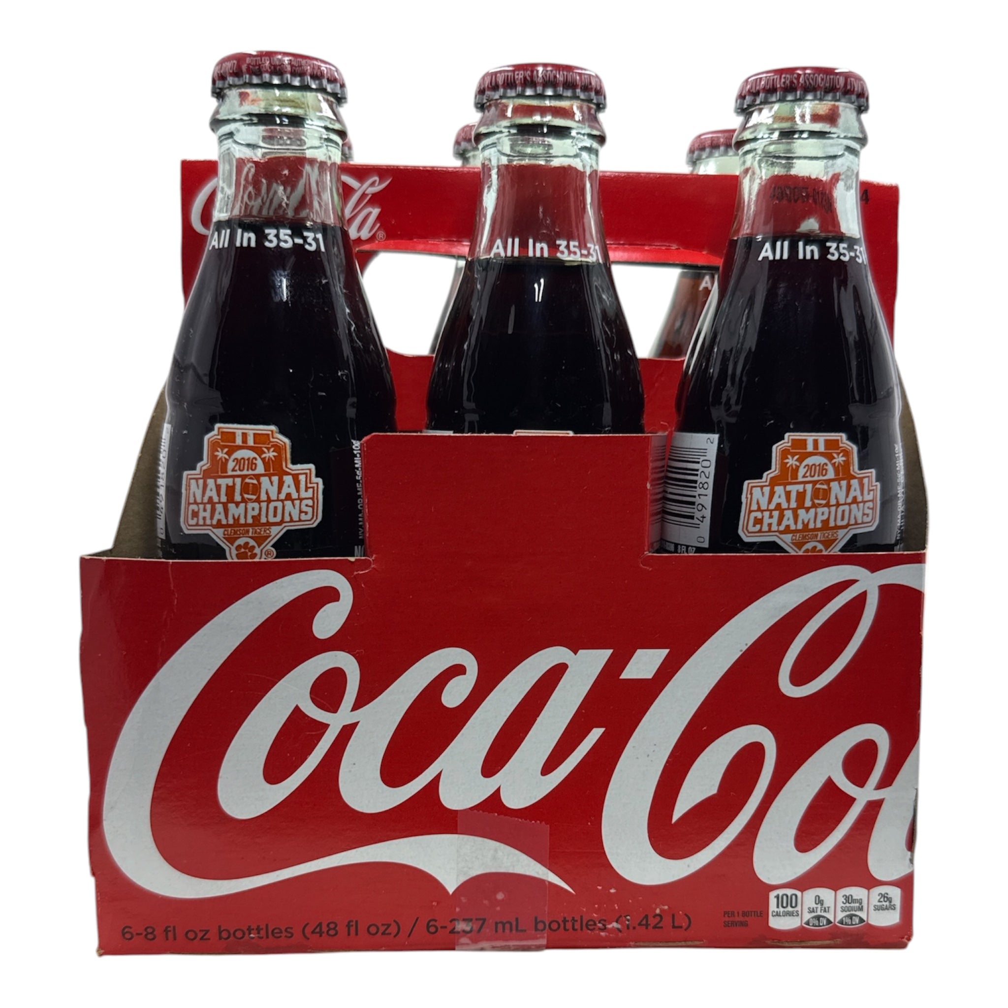 Clemson Tigers 2016 CFP National Championship Commemorative Coca-Cola 6-Pack | Limited Edition