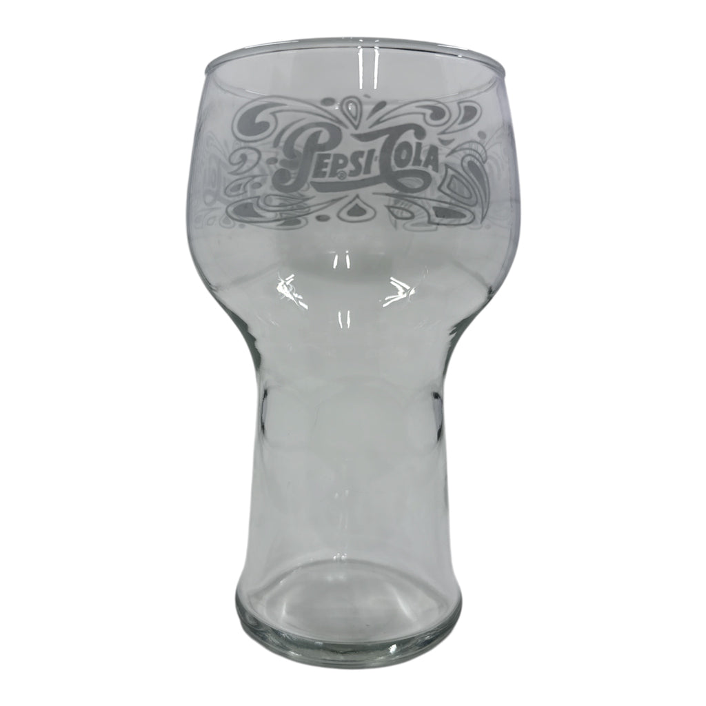 Vintage 1970s Pepsi-Cola Pedestal Glass | Soda Fountain Advertising Collectible