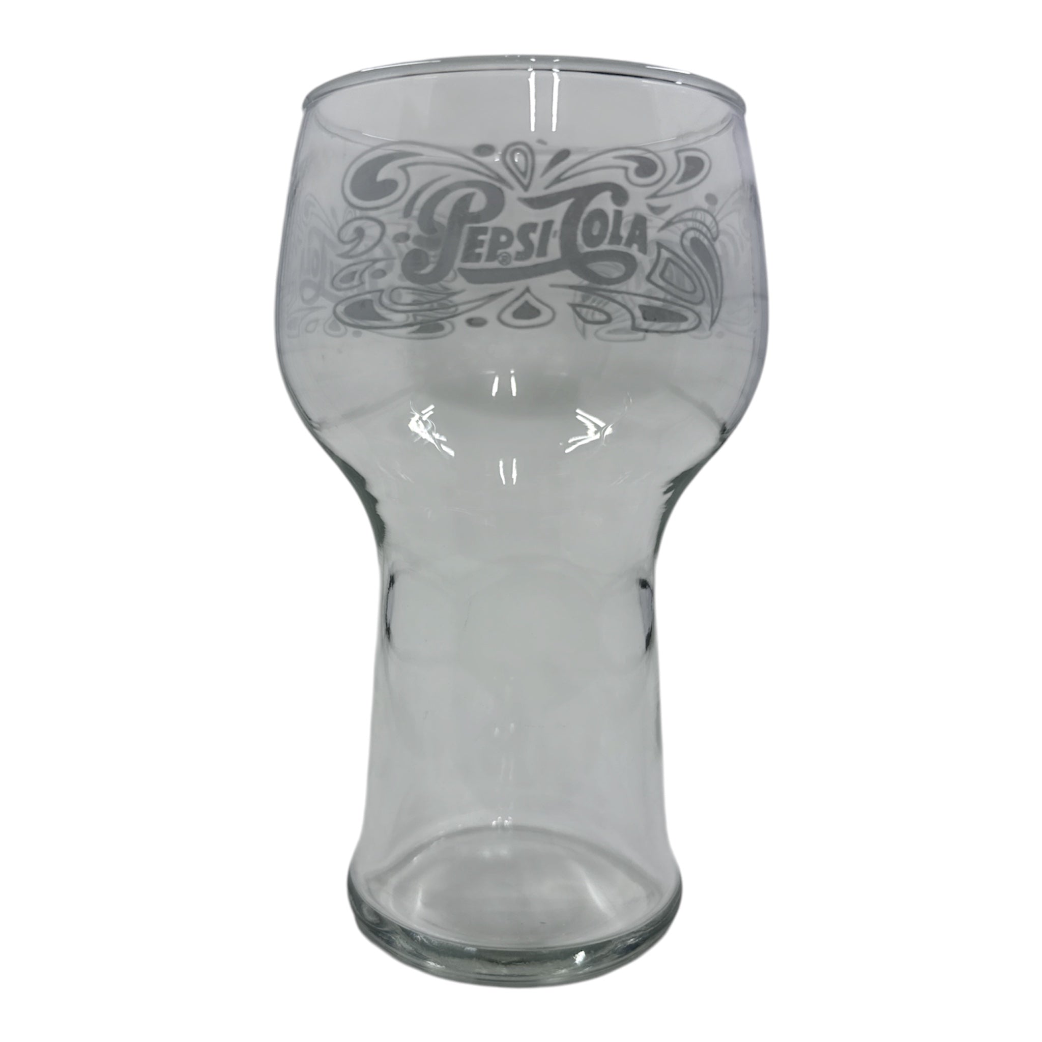 Vintage 1970s Pepsi-Cola Pedestal Glass | Soda Fountain Advertising Collectible