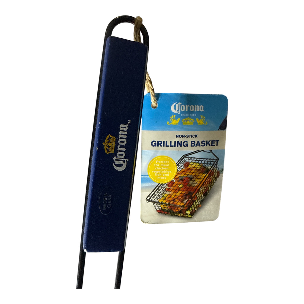 Corona Extra Grilling Basket | BBQ Grill Accessory | Beer Brand Collectible