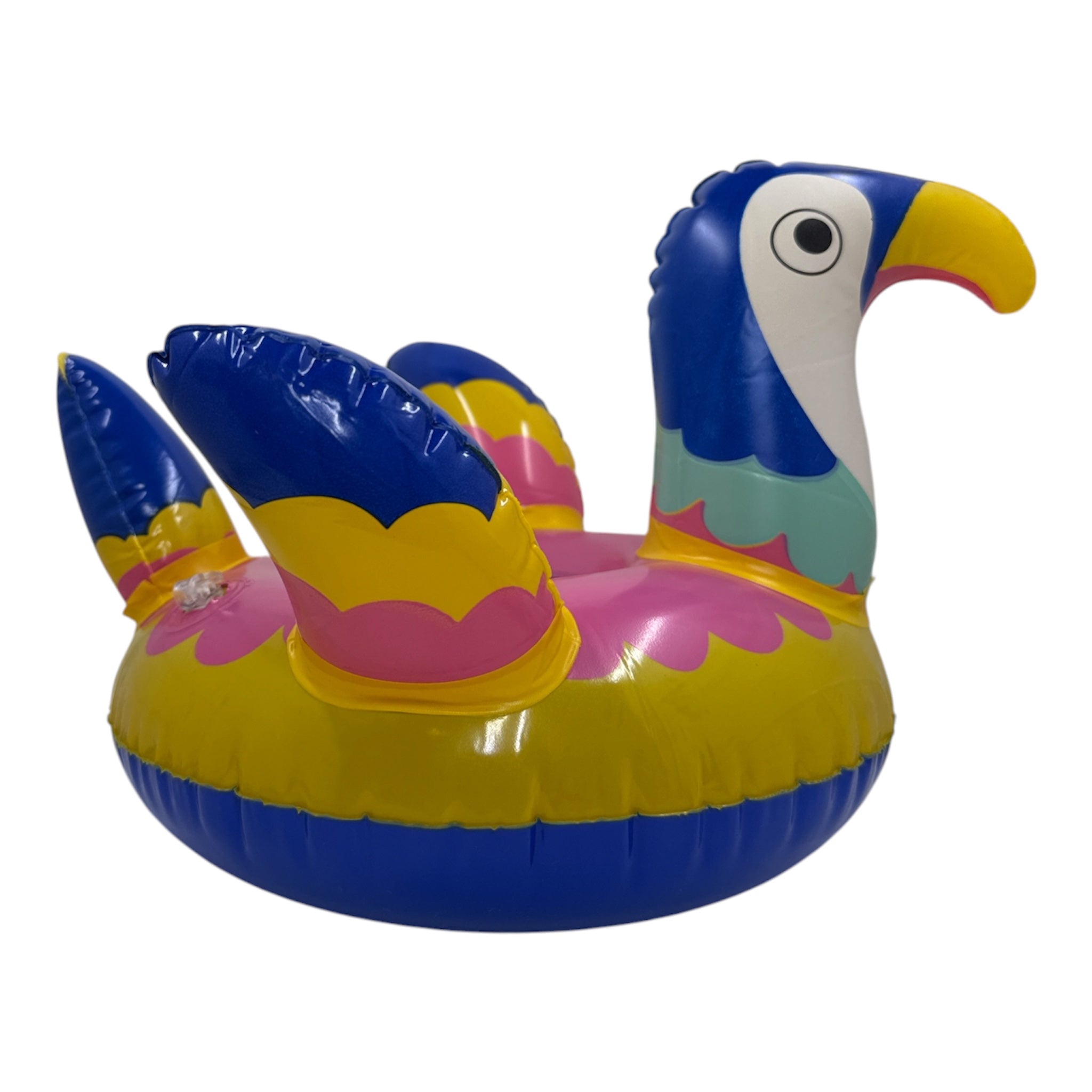Toucan Pool Drink Float | Tropical Inflatable Beverage Holder | Pool Party Accessory