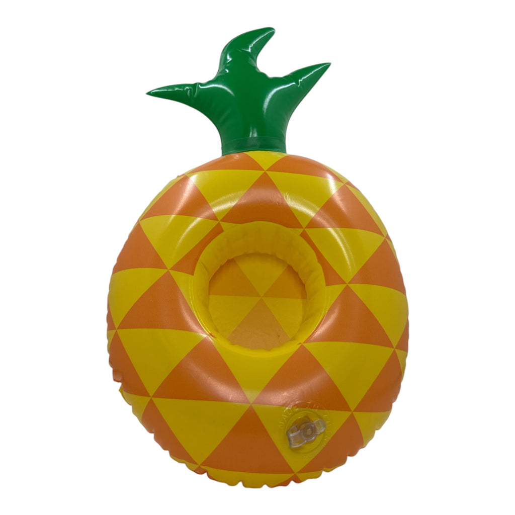 Tropical Pineapple Pool Drink Float – Inflatable Beverage Holder for Pool Parties