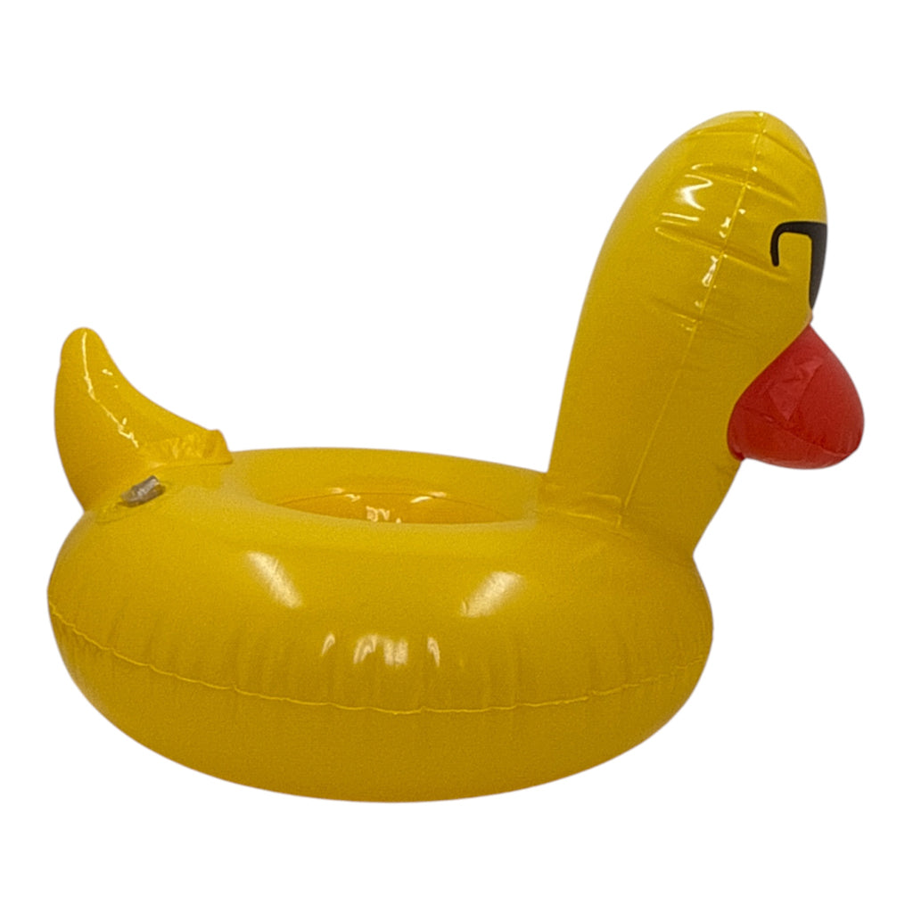 Inflatable Duck Drink Holder – Pool Float Beverage Ring