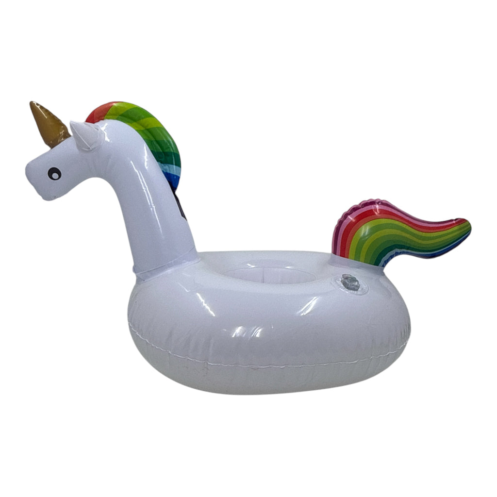 Inflatable Unicorn Drink Holder – Pool Float Beverage Ring