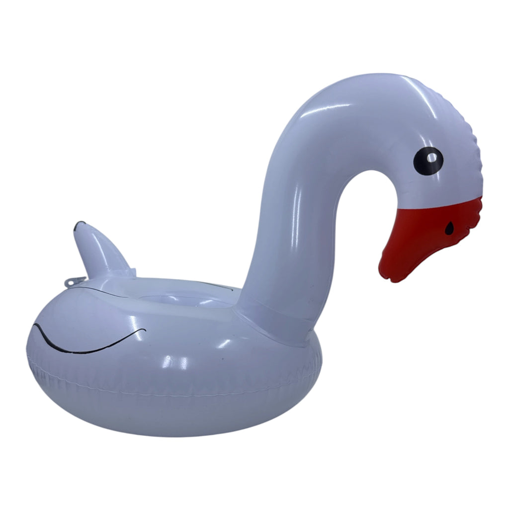 Swan Inflatable Pool Drink Holder | Novelty Pool Float Beverage Accessory
