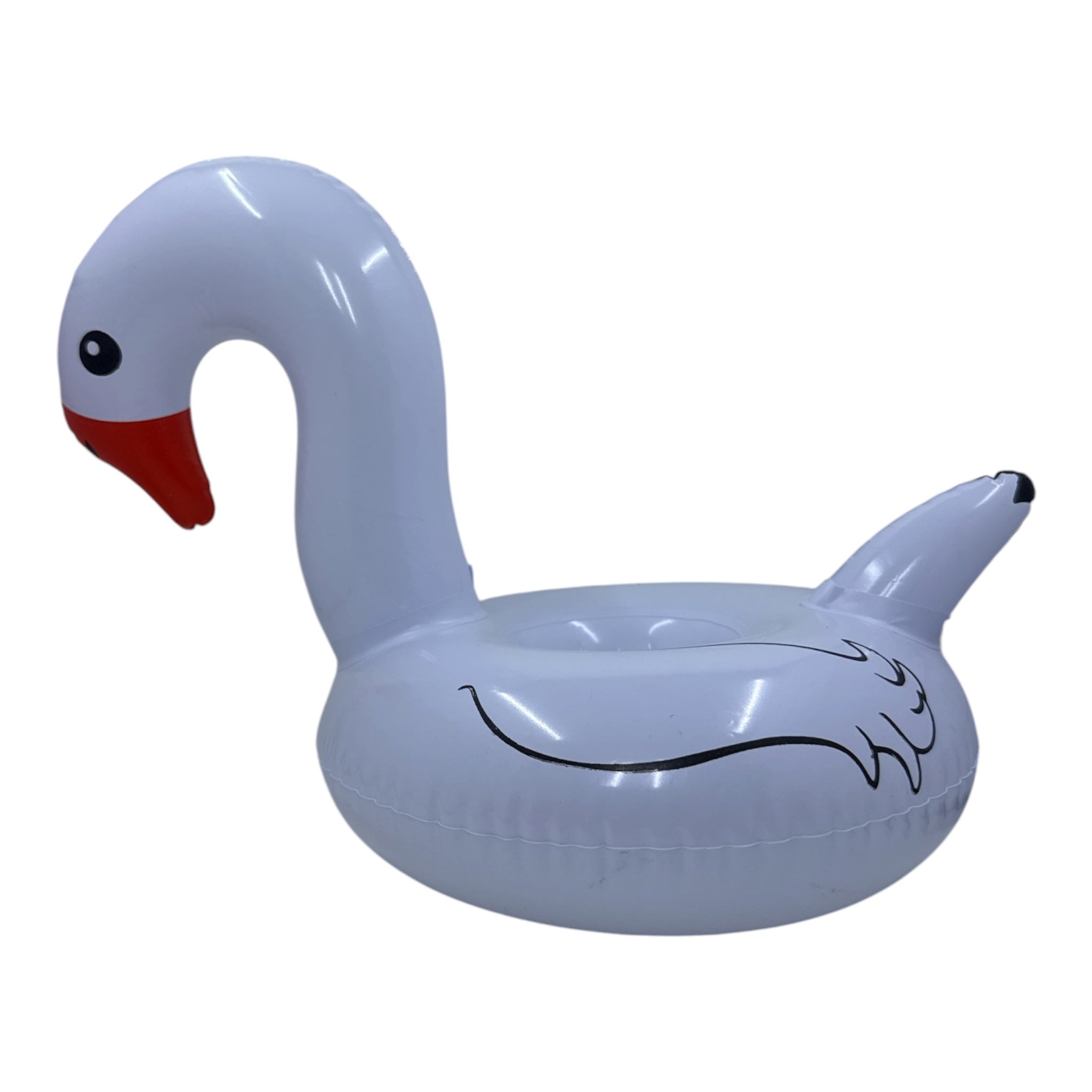 Swan Inflatable Pool Drink Holder | Novelty Pool Float Beverage Accessory
