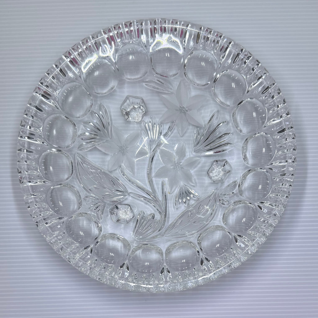 Bleikristall 24% PbO Lead Crystal Footed Candy/Nut Dish | Floral