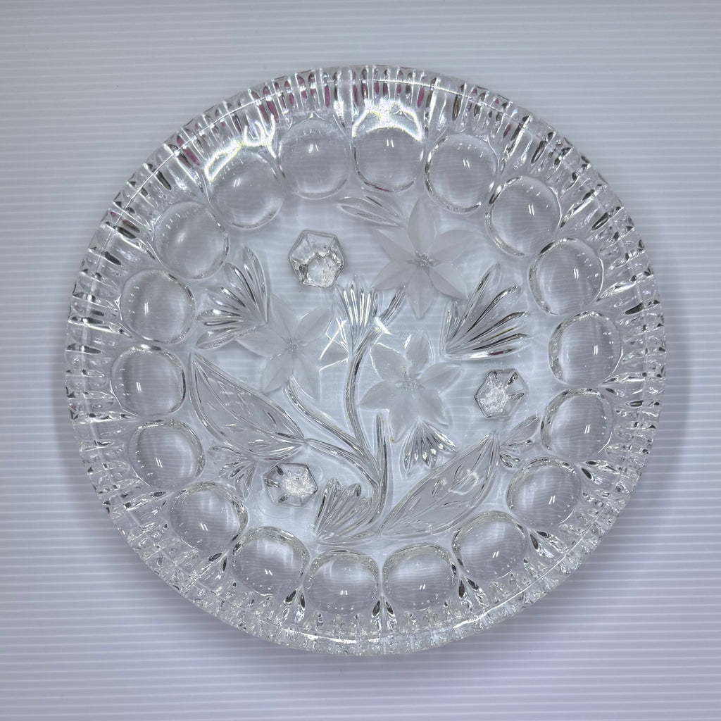 Bleikristall 24% PbO Lead Crystal Footed Candy/Nut Dish | Floral