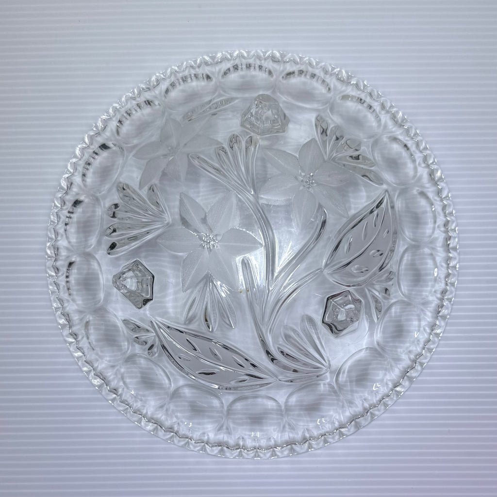 Bleikristall 24% PbO Lead Crystal Footed Candy/Nut Dish | Floral