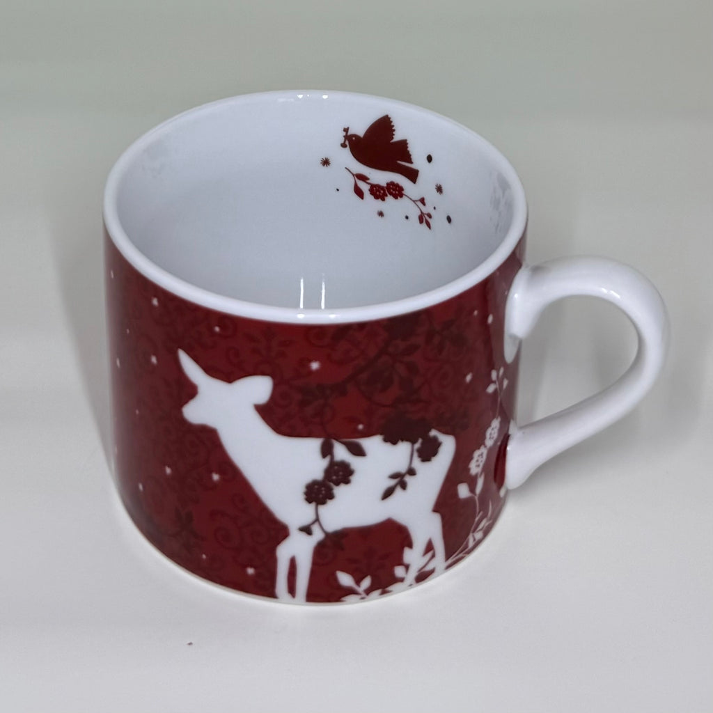 Rosanna Deer & Birds Stacking Tea Set - Vintage Red Porcelain